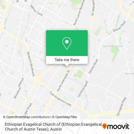 Ethiopian Evagelical Church of (Ethiopian Evangelical Church of Austin Texas) map