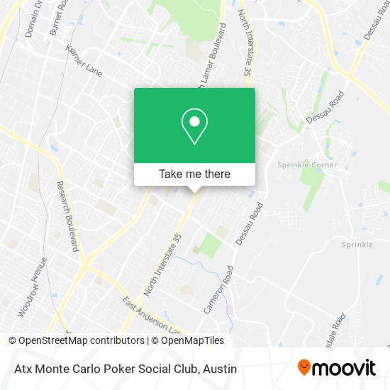 Mapa de Atx Monte Carlo Poker Social Club