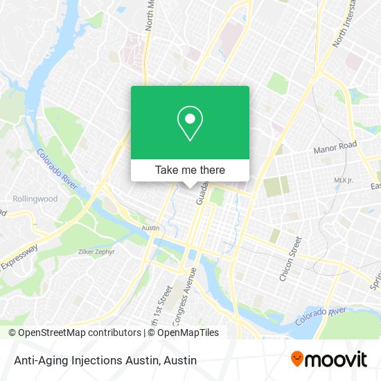 Mapa de Anti-Aging Injections Austin