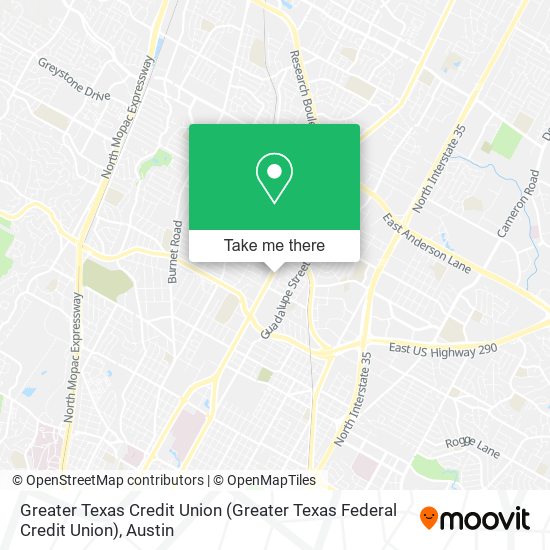 Greater Texas Credit Union map