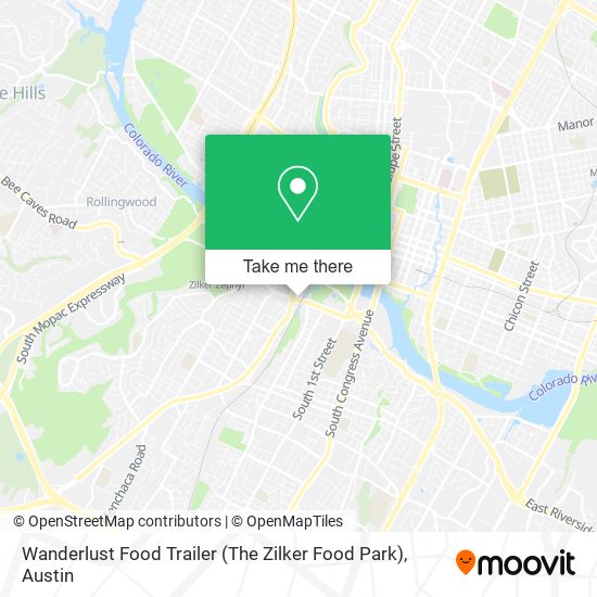 Mapa de Wanderlust Food Trailer (The Zilker Food Park)