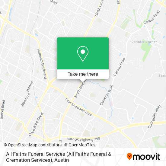 Mapa de All Faiths Funeral Services