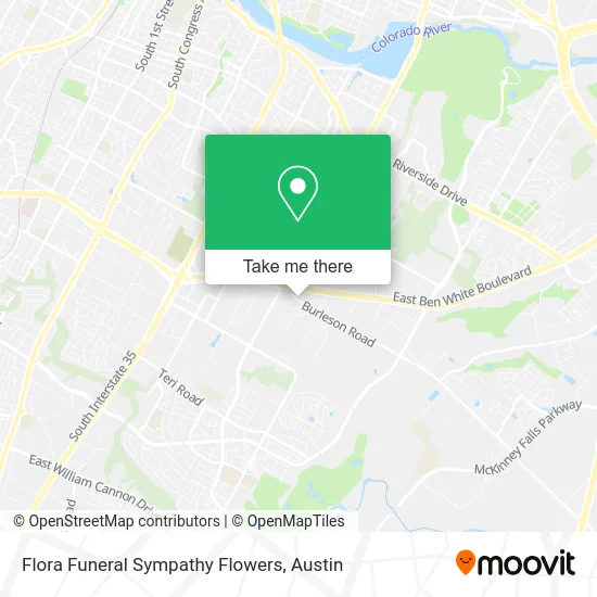 Flora Funeral Sympathy Flowers map