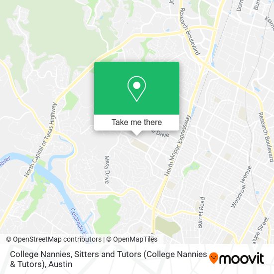 Mapa de College Nannies, Sitters and Tutors (College Nannies & Tutors)