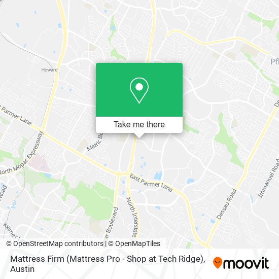 Mapa de Mattress Firm (Mattress Pro - Shop at Tech Ridge)