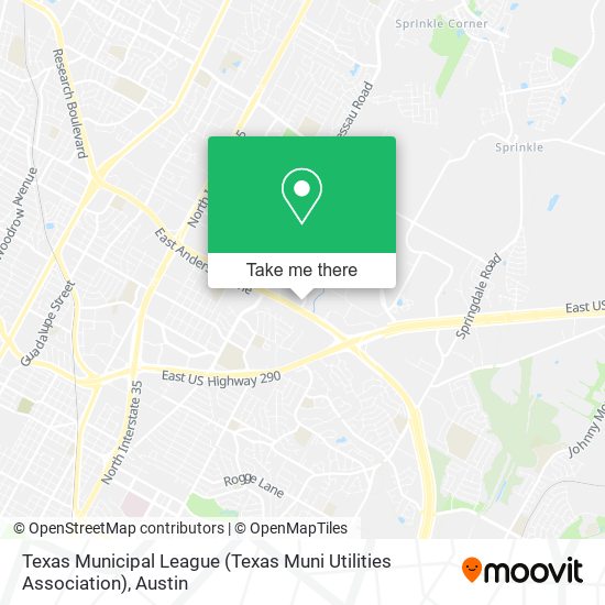 Mapa de Texas Municipal League (Texas Muni Utilities Association)