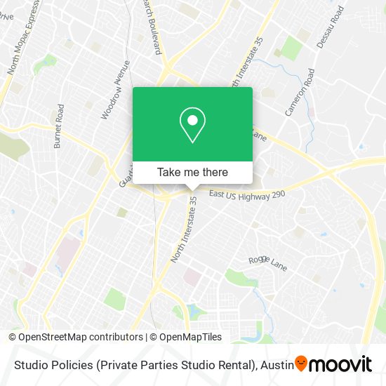 Mapa de Studio Policies (Private Parties Studio Rental)
