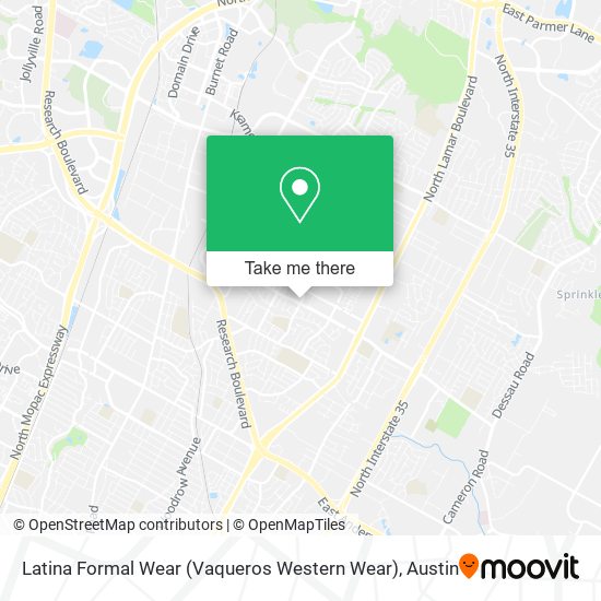 Mapa de Latina Formal Wear (Vaqueros Western Wear)