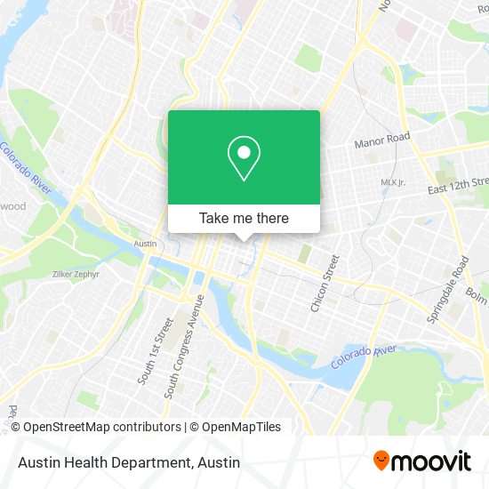 Austin Health Department map