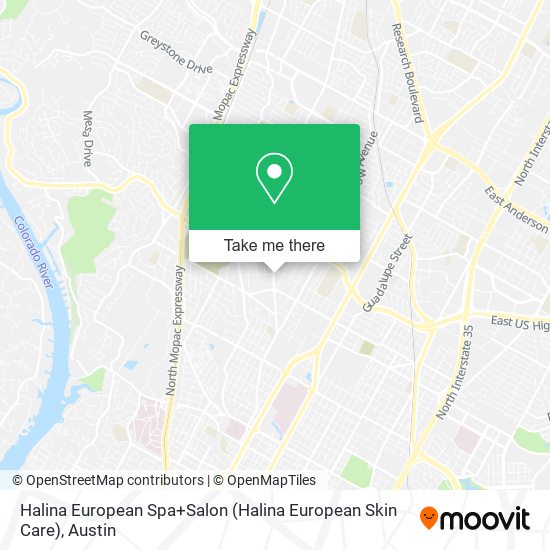 Mapa de Halina European Spa+Salon (Halina European Skin Care)