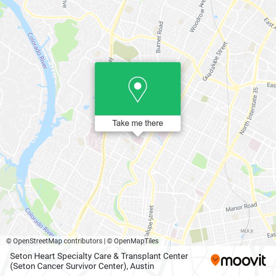 Mapa de Seton Heart Specialty Care & Transplant Center (Seton Cancer Survivor Center)
