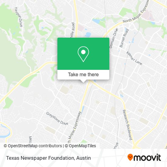 Texas Newspaper Foundation map