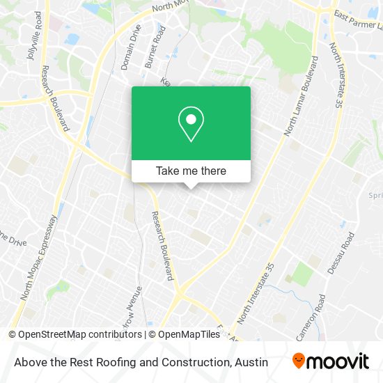 Mapa de Above the Rest Roofing and Construction