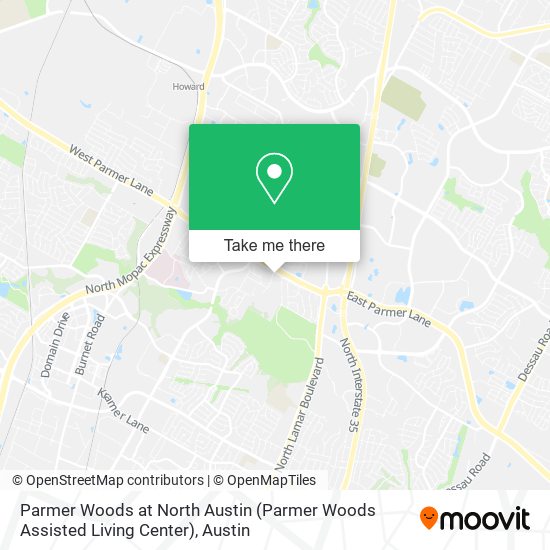 Mapa de Parmer Woods at North Austin (Parmer Woods Assisted Living Center)