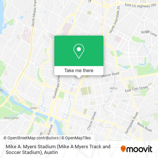 Mapa de Mike A. Myers Stadium (Mike A Myers Track and Soccer Stadium)