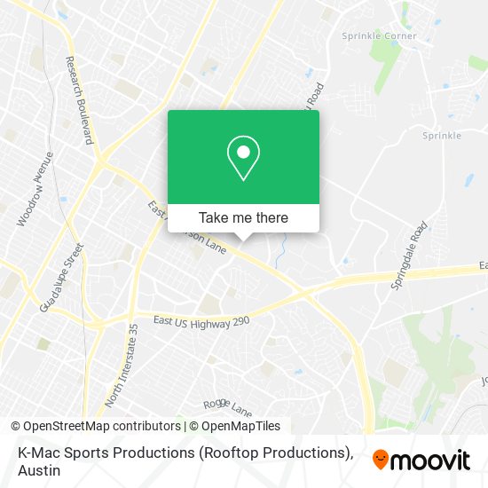 Mapa de K-Mac Sports Productions (Rooftop Productions)