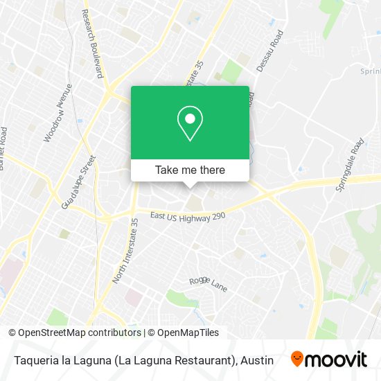Mapa de Taqueria la Laguna (La Laguna Restaurant)