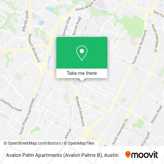 Mapa de Avalon Palm Apartments (Avalon Palms B)