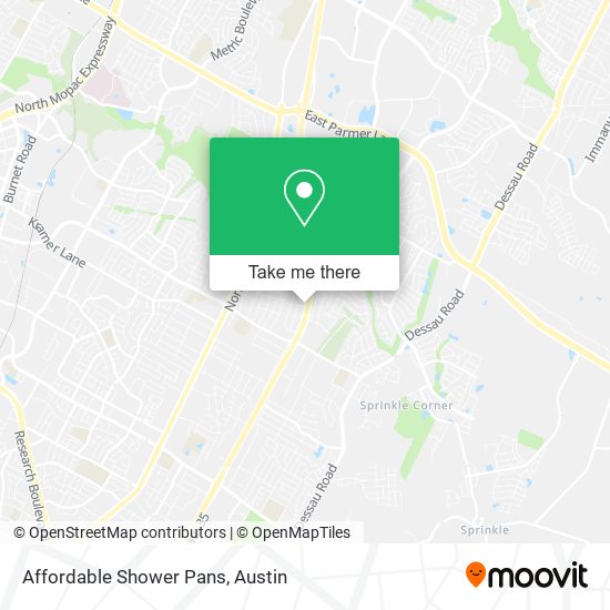 Mapa de Affordable Shower Pans