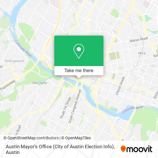 Mapa de Austin Mayor's Office (City of Austin Election Info)