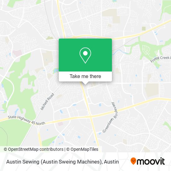 Mapa de Austin Sewing (Austin Sweing Machines)