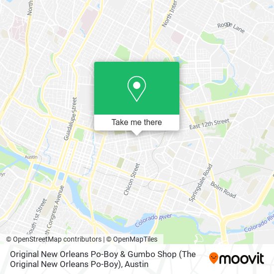 Mapa de Original New Orleans Po-Boy & Gumbo Shop (The Original New Orleans Po-Boy)