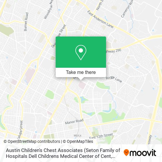 Austin Children's Chest Associates map