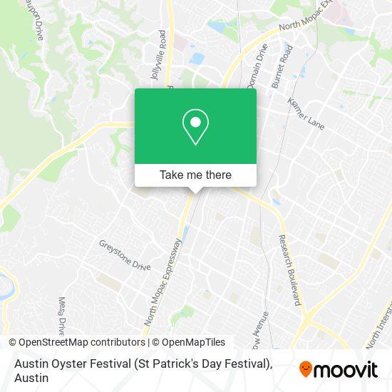 Mapa de Austin Oyster Festival (St Patrick's Day Festival)