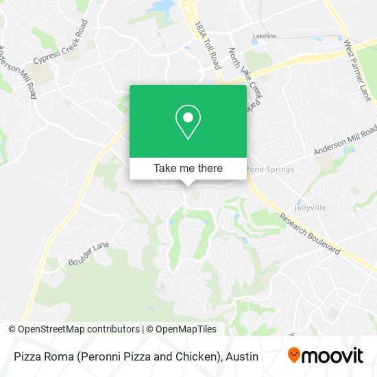 Mapa de Pizza Roma (Peronni Pizza and Chicken)