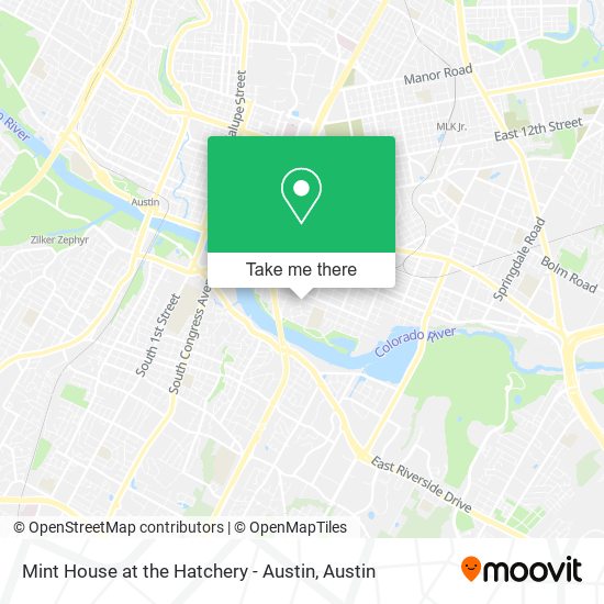 Mint House at the Hatchery - Austin map