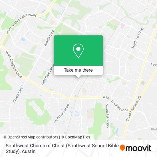 Mapa de Southwest Church of Christ (Southwest School Bible Study)