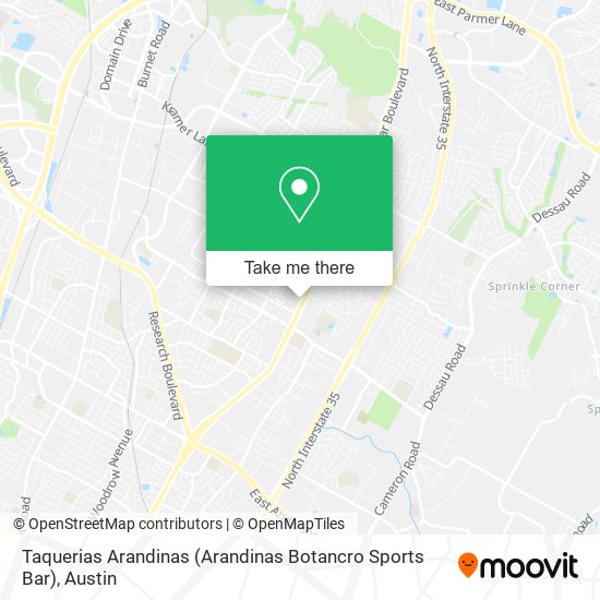 Mapa de Taquerias Arandinas (Arandinas Botancro Sports Bar)
