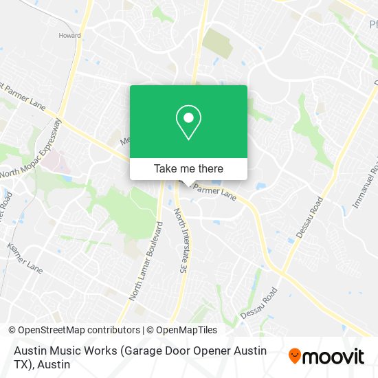 Mapa de Austin Music Works (Garage Door Opener Austin TX)