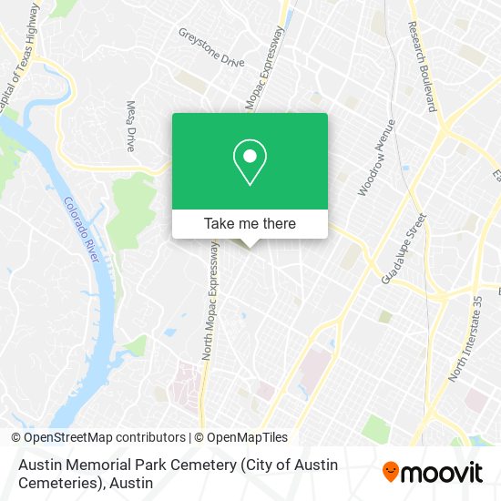 Austin Memorial Park Cemetery (City of Austin Cemeteries) map