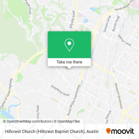Hillcrest Church (Hillcrest Baptist Church) map