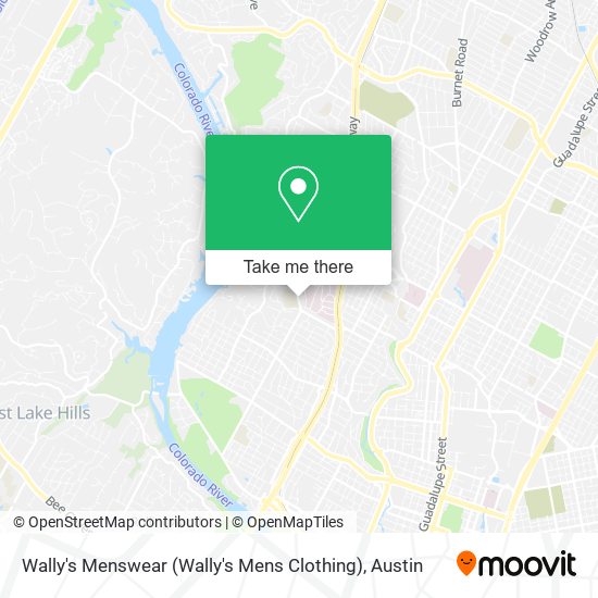 Wally's Menswear (Wally's Mens Clothing) map