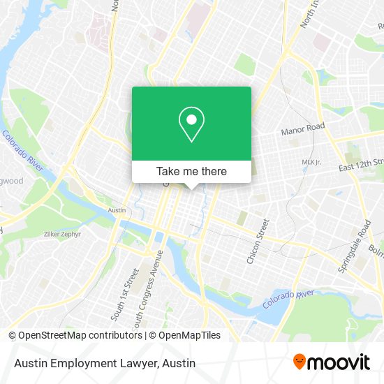 Mapa de Austin Employment Lawyer