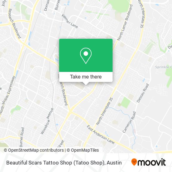 Mapa de Beautiful Scars Tattoo Shop (Tatoo Shop)