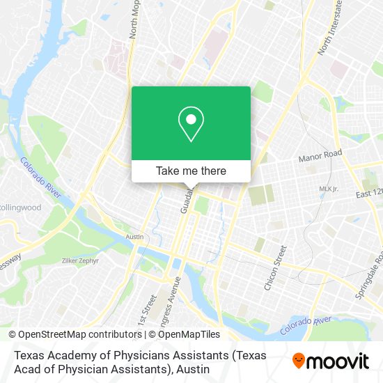 Mapa de Texas Academy of Physicians Assistants (Texas Acad of Physician Assistants)