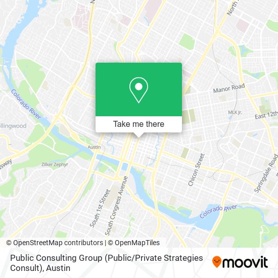 Mapa de Public Consulting Group (Public / Private Strategies Consult)