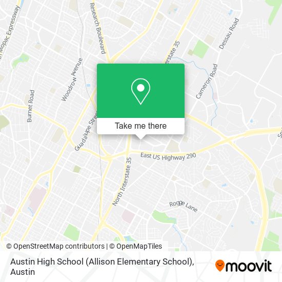 Mapa de Austin High School (Allison Elementary School)