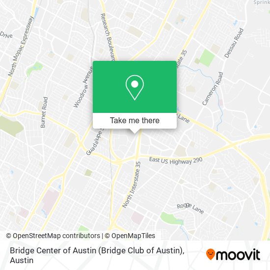 Bridge Center of Austin map