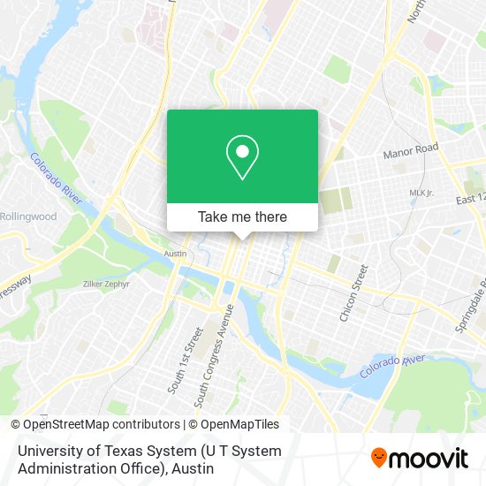 Mapa de University of Texas System (U T System Administration Office)