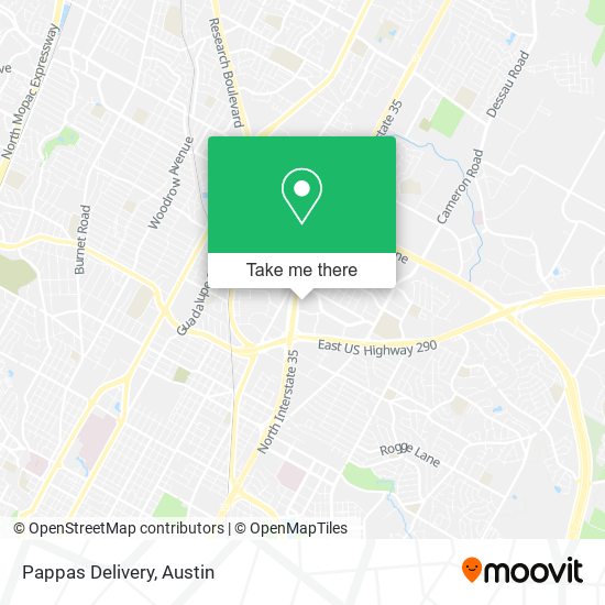 Pappas Delivery map