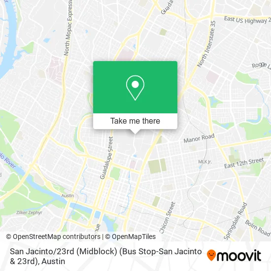 San Jacinto / 23rd (Midblock) (Bus Stop-San Jacinto & 23rd) map