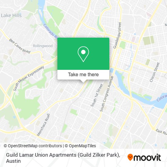 Mapa de Guild Lamar Union Apartments (Guild Zilker Park)