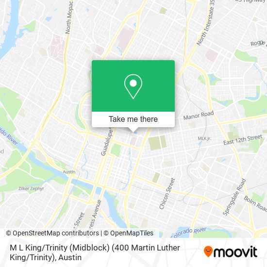Mapa de M L King / Trinity (Midblock) (400 Martin Luther King / Trinity)