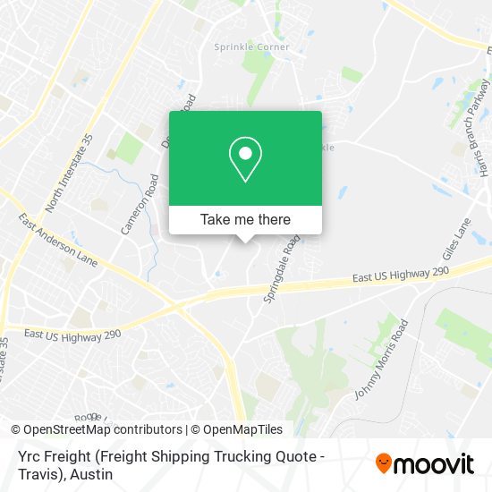 Mapa de Yrc Freight (Freight Shipping Trucking Quote - Travis)