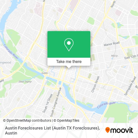 Mapa de Austin Foreclosures List (Austin TX Foreclosures)