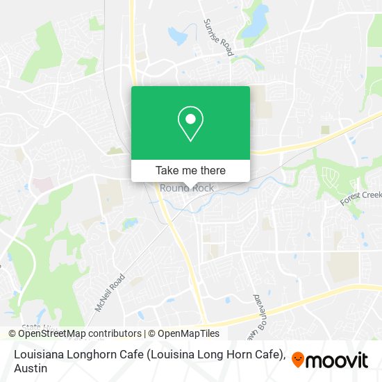 Mapa de Louisiana Longhorn Cafe (Louisina Long Horn Cafe)